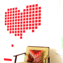 Sticker muraux Heart Breakout par HybridDesign - Sticker muraux gants indits & officiels!