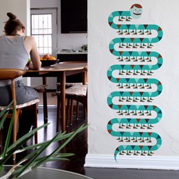 Stickers Design et Papier Peint Adhsif Snake with Legs par Jim Houser - Stickers muraux Design originaux et indits