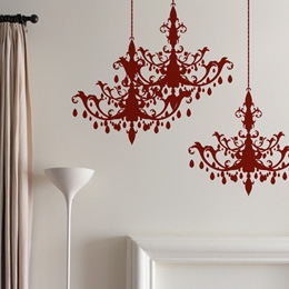 Sticker muraux Chandelier baroque - Sticker muraux gants indits & officiels!