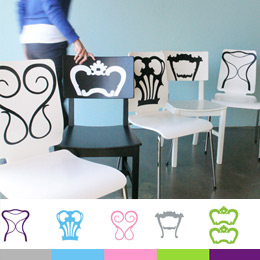 Sticker muraux Dos de chaises par Studio Habraken - Sticker muraux gants indits & officiels!